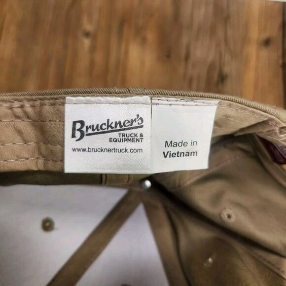 Mack Trucks Bruckner's Truck & Equipment Strapback Hat Cap Brown Canvas Mechanic - Picture 10 of 10
